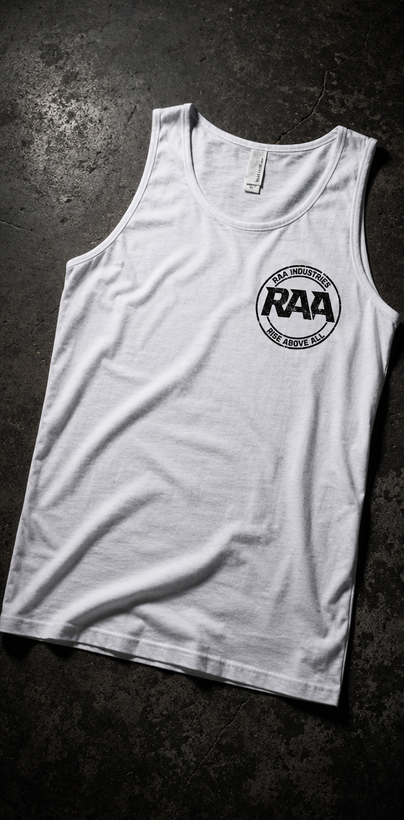RAA Men's White Tank