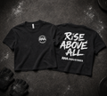Women's Crop Top (white on black)